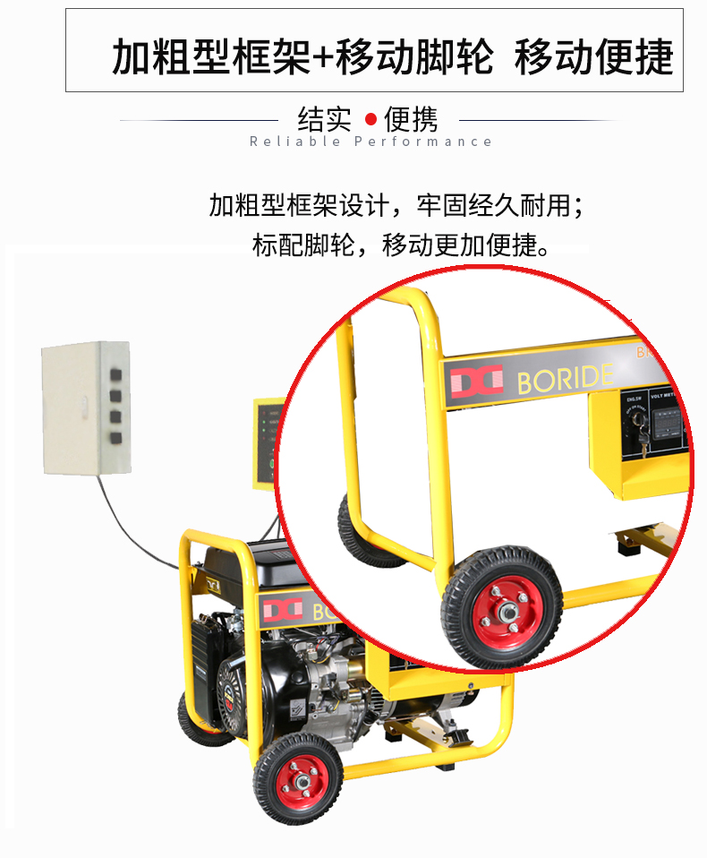 單相6kW無(wú)人值守ATS小型汽油發(fā)電機(jī)組特點(diǎn)