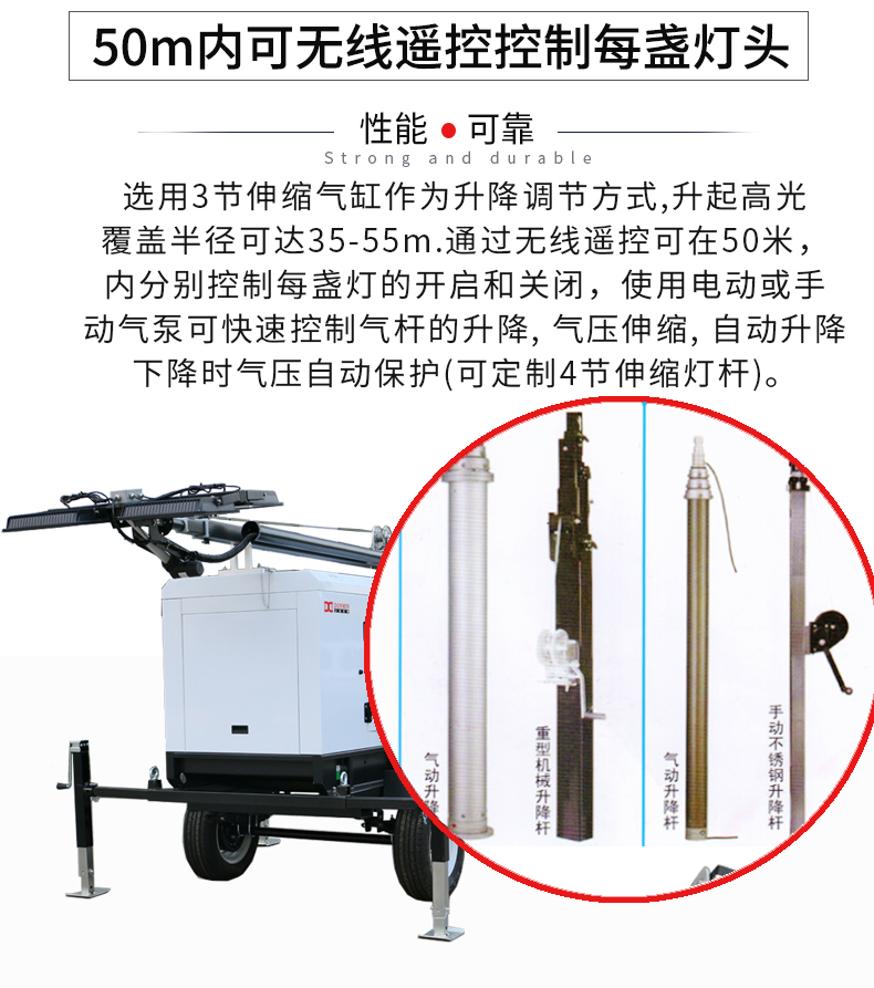 10kw柴油移動照明燈塔特點(diǎn)